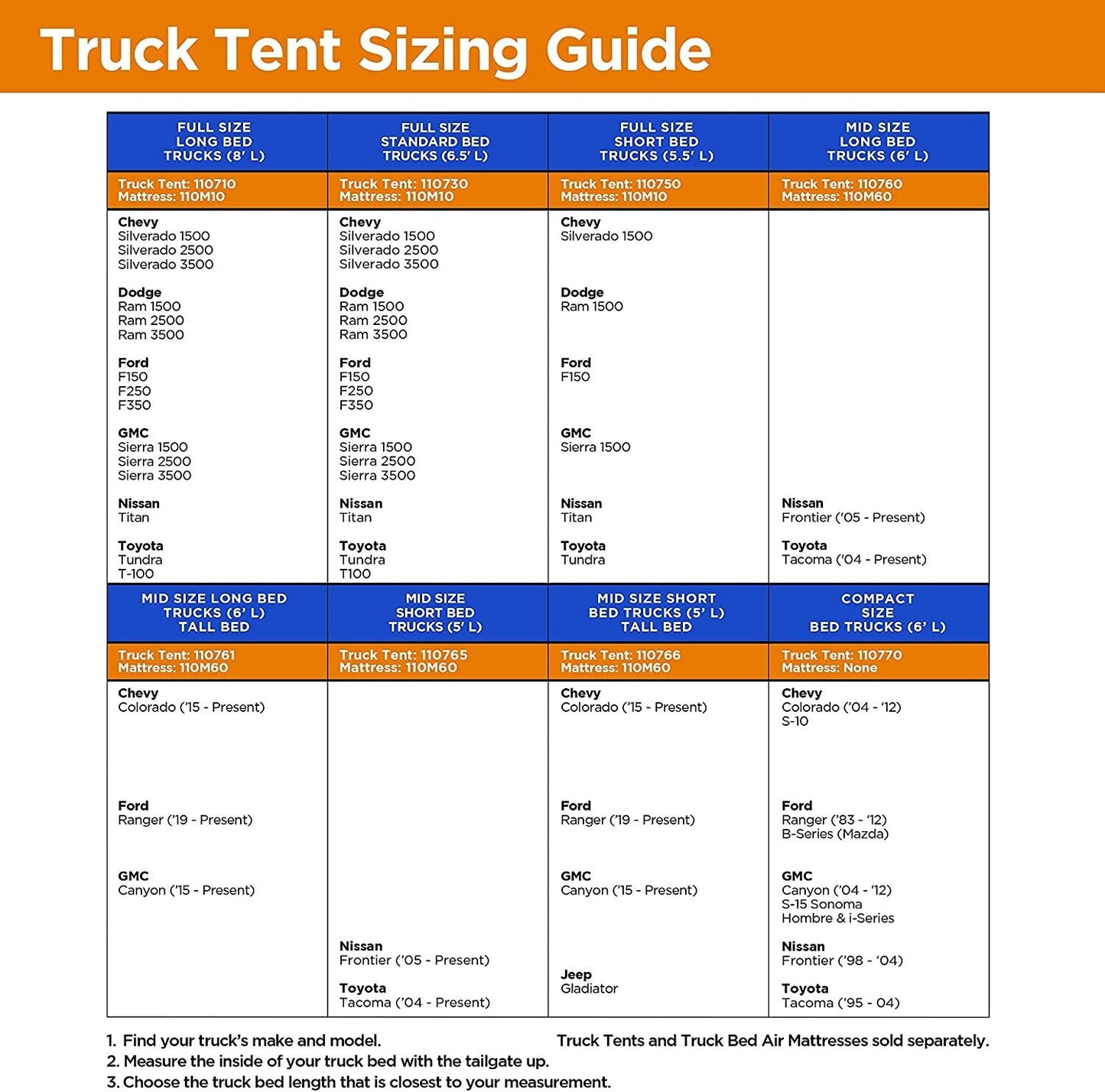 6.5' Truck Tent