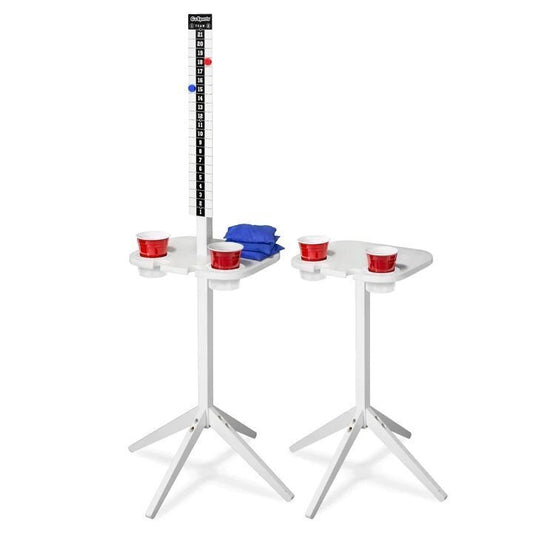 Score Keeper & Drink Stand Set - White